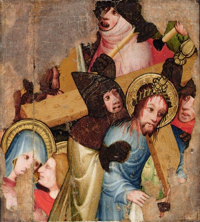 Christus Draagt het Kruis, c.1400-25 door English School